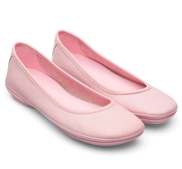 Camper Ballet Style Flats in Soft Pink Leather, Our Beautiful Price $149