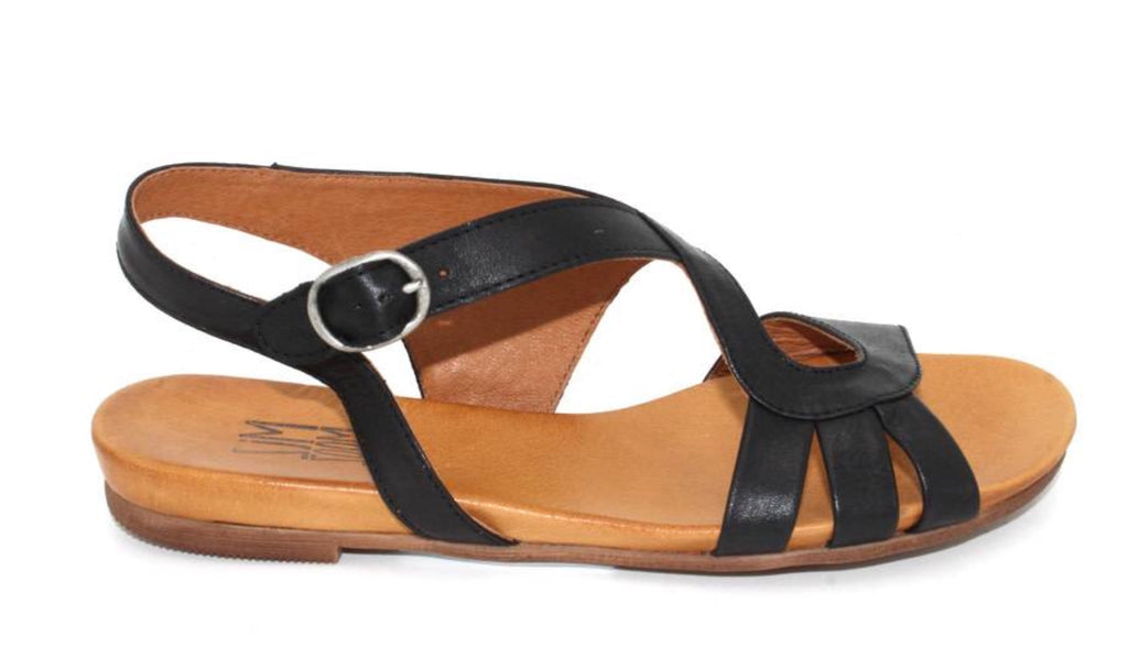 Miz Mooz Ashe Sandals In Black Leather $139, Our Beautiful Price $99
