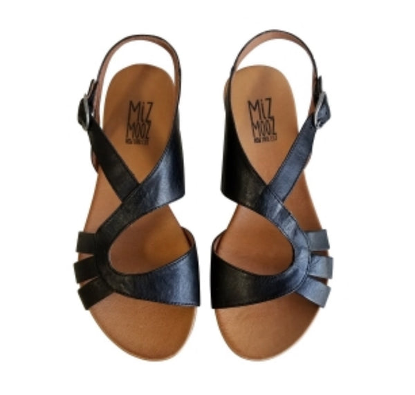 Miz Mooz Ashe Sandals In Black Leather $139, Our Beautiful Price $99