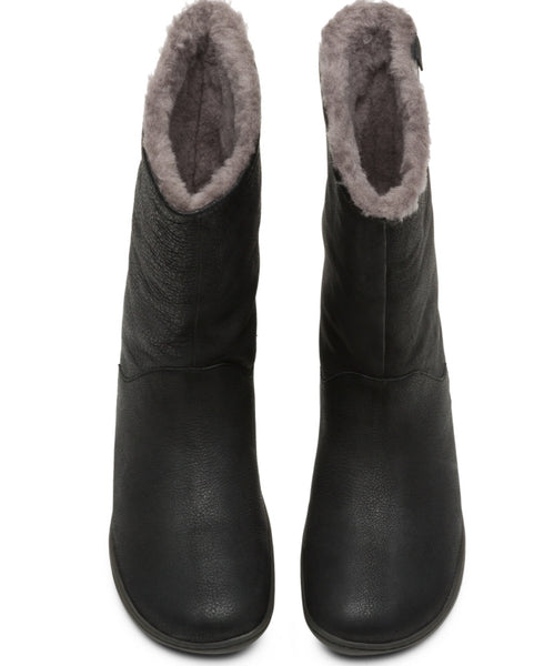 Camper Peu Leather Boots with Wool Lining in Black $239, Our Beautiful Price $199