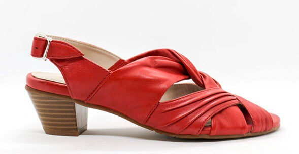 Canal Grande Sandals in Fiamma Red in Leather $159, Our Beautiful Price $99