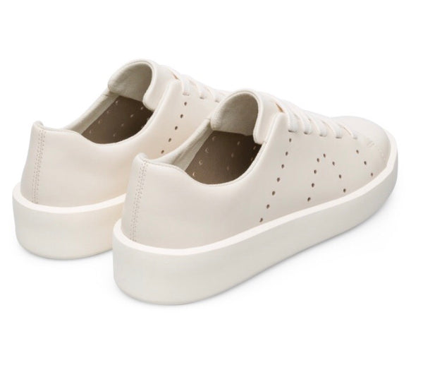 Camper K200828-001 Courb Sneaker in Cream White Leather, Our Beautiful Price $169