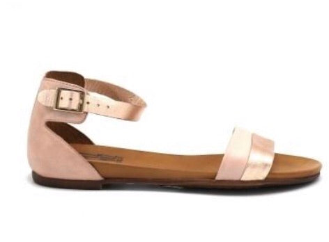 Miz Mooz Atlantic in Rose Pink Flat Sandals in Leather$139, Our Beautiful Price $119